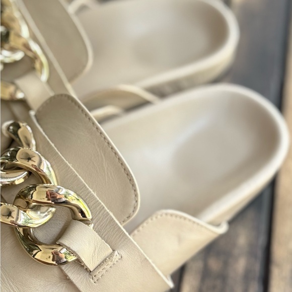 Alohas x Free People Fireplace Chain Clog – Bone Beige | Size 8 | Made in Spain - Picture 4 of 9